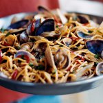 Fideua aux fruits de mer