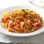 Linguine aux crevettes et au piment