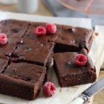 Brownies au chocolat et aux framboises