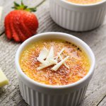 Crème brûlée au chocolat blanc