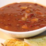 Soupe aux pois rouges