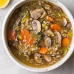 Soupe de champignons au sarrasin