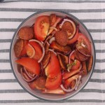 Salade de chorizo ​​et tomates