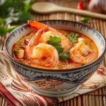 Soupe Tom Yum (aigre-piquante) aux crevettes