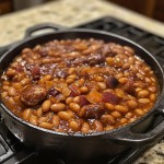 Fèves au lard à la mélasse