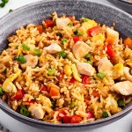 Riz Frit Au Poulet