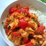 Sauté chinois aux œufs et aux tomates