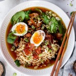 Nouilles ramen avec œuf à la coque
