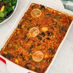 Tavë me Presh ska Mish Cuire aux poireaux sans viande