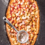 Tarte au fromage blanc et à la rhubarbe